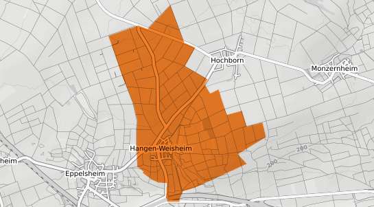 Mietspiegelkarte Hangen Weisheim